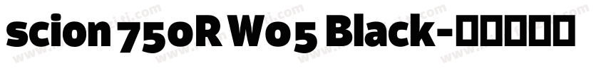 scion 750R W05 Black字体转换